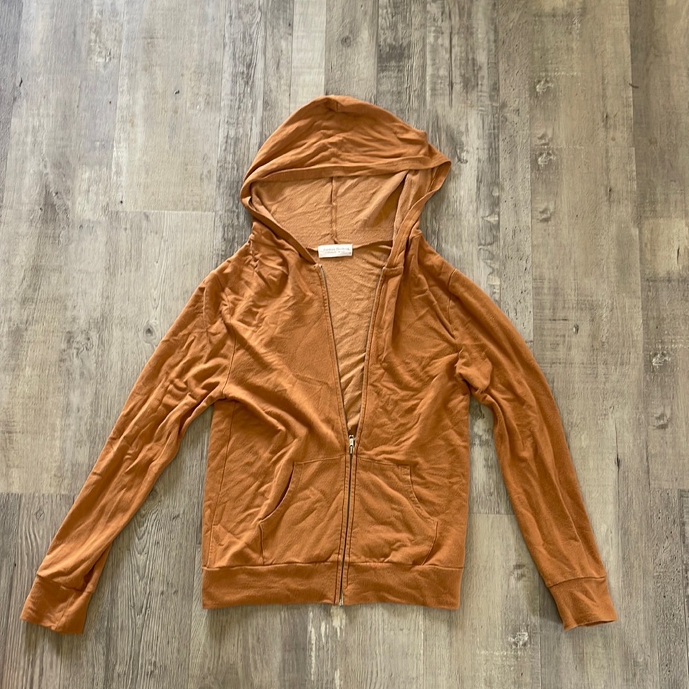 Thin Zip Up Hooded Jacket